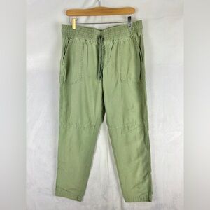 MAURICES Green‎ Utility Pants Elastic Waist Women's 8 Relaxed Loose Casual